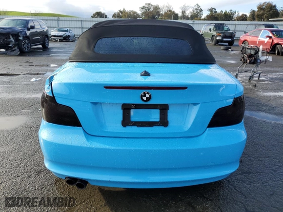 2011 BMW 1 Series 128i with VIN WBAUN1C53BVH83384, listed as a Copart auction lot 48741865 with 109,350 mi miles and Salvage Title. Bid and sale history available at carsss.com. Image 6.