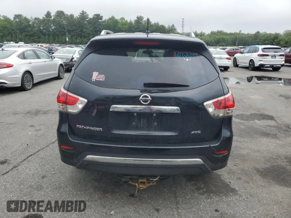 2016 Nissan Pathfinder SV with VIN 5N1AR2MM9GC645513, listed as a Copart auction lot 59592645 with 219,926 mi miles and Salvage title. Bid and sale history available at DreamBid. Image 6.
