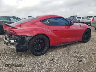 2020 Toyota GR Supra 3.0 with VIN WZ1DB4C08LW023060, listed as a Copart auction lot 44193485 with 84,064 mi miles and Salvage Title. Bid and sale history available at carsss.com. Image 3.