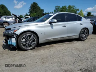 2014 Infiniti Q50 Sport with VIN JN1BV7AR6EM680733, listed as a Copart auction lot 61156305 with 210,172 mi miles and Salvage title. Bid and sale history available at DreamBid. Image 1.