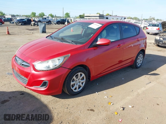 2012 Hyundai Accent GS with VIN KMHCT5AE1CU037210, listed as a IAAI auction lot 42099480 with 193,793 mi miles. Bid and sale history available at carsss.com. Image 2.