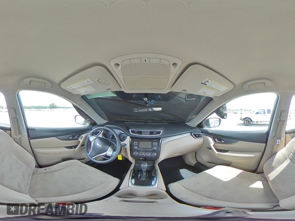 2016 Nissan Rogue SV z VIN 5N1AT2MVXGC765038, wystawiony jako Copart lot #57159415 z przebiegiem 135 163 mil mil oraz Szkoda całkowita • Salvage title. Historia ofert i sprzedaży dostępna na DreamBid. Obrazek 16.