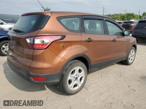 2017 Ford Escape S with VIN 1FMCU0F78HUC46672, listed as a Copart auction lot 59348095 with 96,481 mi miles and Salvage title. Bid and sale history available at DreamBid. Image 3.