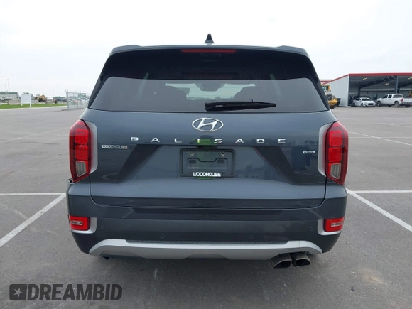 2021 Hyundai Palisade SEL with VIN KM8R4DHE0MU205427, listed as a IAAI auction lot 42436615 with 53,759 mi miles and . Bid and sale history available at DreamBid. Image 16.