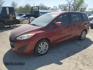 2012 Mazda 5 Sport with VIN JM1CW2BL5C0124736, listed as a Copart auction lot 52208775 with 128,089 mi miles and Clean Title. Bid and sale history available at carsss.com. Image 1.