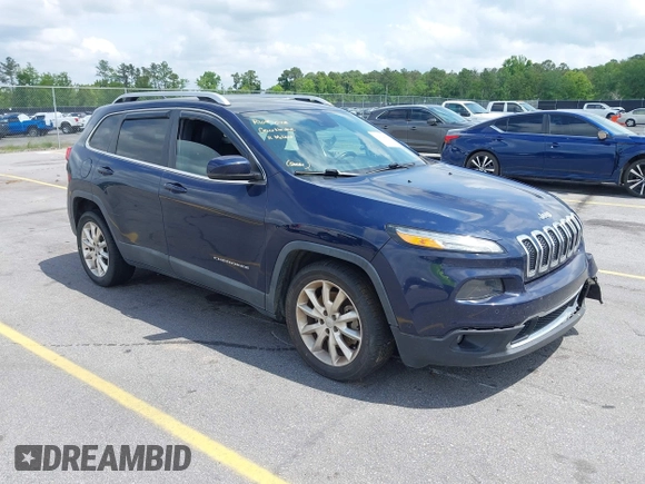 2015 Jeep Cherokee Limited with VIN 1C4PJLDS0FW602525, listed as a IAAI auction lot 42114915 with 194,530 mi miles and . Bid and sale history available at DreamBid. Image 1.