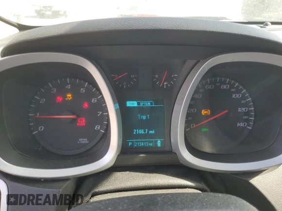 2017 Chevrolet Equinox LT with VIN 2GNALCEKXH1500536, listed as a Copart auction lot 55671625 with 213,413 mi miles and Salvage Title. Bid and sale history available at DreamBid. Image 9.