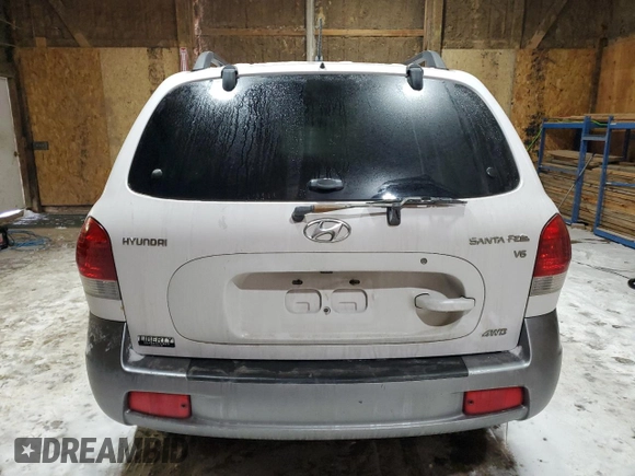 2006 Hyundai Santa Fe GLS with VIN KM8SC73D56U069948, listed as a Copart auction lot 44194725 with 155,194 mi miles and Clean Title. Bid and sale history available at carsss.com. Image 6.