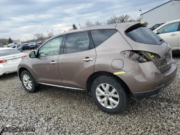 2011 Nissan Murano SL with VIN JN8AZ1MWXBW169574, listed as a Copart auction lot 50982905 with 127,270 mi miles and Salvage Title. Bid and sale history available at carsss.com. Image 2.