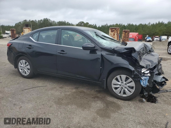2025 Nissan Sentra S z VIN 3N1AB8BV4SY222249, wystawiony jako Copart lot #51528465 z przebiegiem 10 066 mil mil oraz Szkoda całkowita • Salvage title. Historia ofert i sprzedaży dostępna na DreamBid. Obrazek 4.