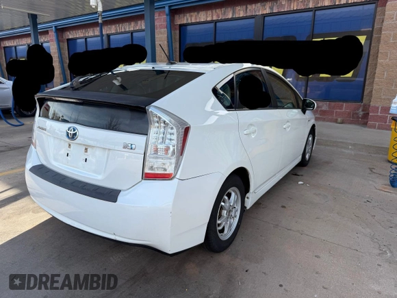 2010 Toyota Prius II with VIN JTDKN3DU8A0037243, listed as a Copart auction lot 51372605 with 170,831 mi miles and Clean Title. Bid and sale history available at carsss.com. Image 4.