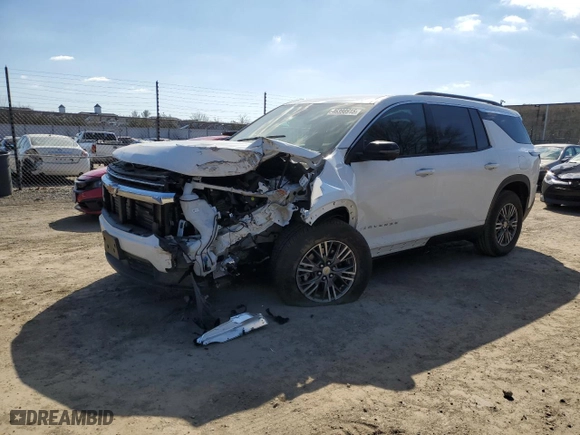 2024 Chevrolet Traverse FWD LT with VIN 1GNERGKS5RJ143270, listed as a Copart auction lot 46398915 with 8,279 mi miles and Salvage Title. Bid and sale history available at carsss.com. Image 1.