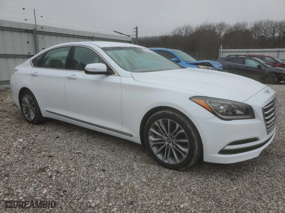 2016 Hyundai Genesis 3.8L with VIN KMHGN4JE2GU127753, listed as a Copart auction lot 45014325 with 110,869 mi miles and Salvage Title. Bid and sale history available at carsss.com. Image 4.