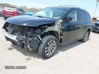 2014 Nissan Pathfinder Platinum with VIN 5N1AR2MM2EC687146, listed as a IAAI auction lot 42079494 with 84,809 mi miles and . Bid and sale history available at carsss.com. Image 2.