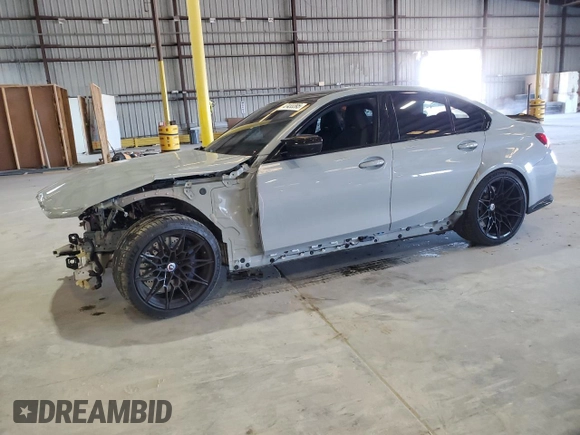 2023 BMW M3 Competition z VIN WBS33AY03PFN62375, wystawiony jako Copart lot #47433395 z przebiegiem 27 849 mil mil oraz Szkoda całkowita • Salvage title. Historia ofert i sprzedaży dostępna na DreamBid. Obrazek 1.