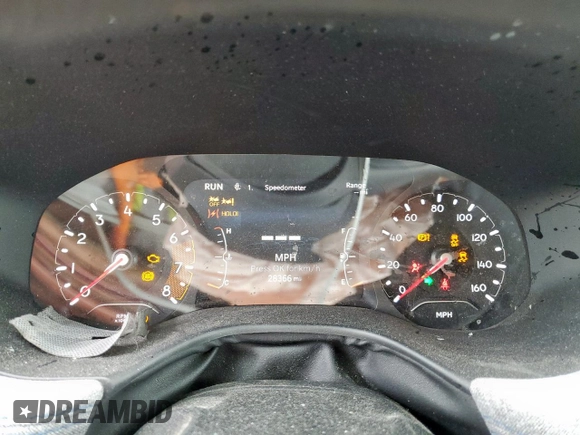 2024 Jeep Compass Sport with VIN 3C4NJDAN2RT114666, listed as a Copart auction lot 60560255 with 28,366 mi miles and Salvage title. Bid and sale history available at DreamBid. Image 9.