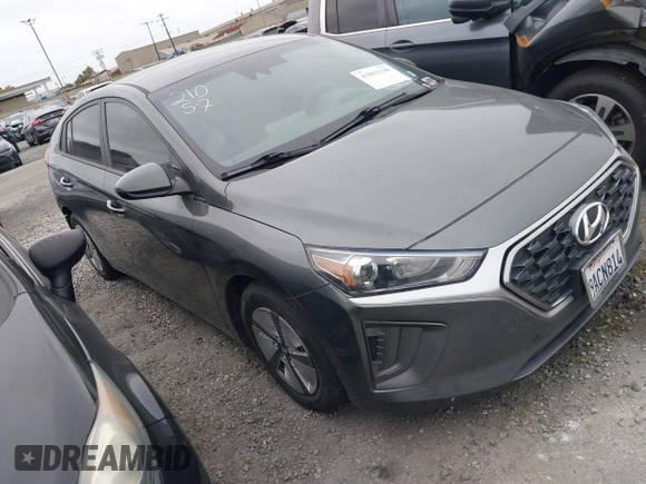 2022 Hyundai Ioniq Blue with VIN KMHC65LC0NU281307, listed as a IAAI auction lot 41862146 with 61,061 mi miles and . Bid and sale history available at DreamBid. Image 1.