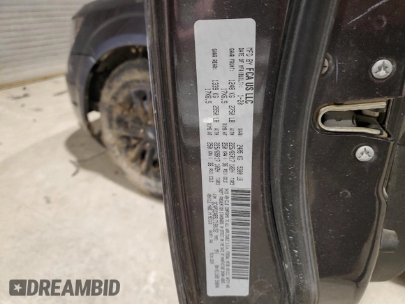 2020 Dodge Journey SE Value with VIN 3C4PDCAB5LT180152, listed as a Copart auction lot 45568645 with 86,481 mi miles and Salvage Title. Bid and sale history available at carsss.com. Image 15.