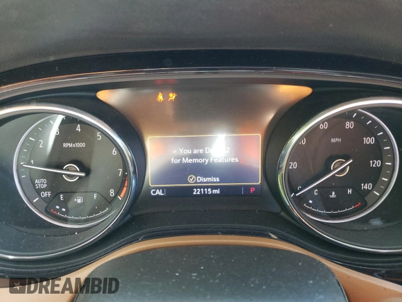 2022 Buick Encore GX Essence with VIN KL4MMFSL6NB067272, listed as a Copart auction lot 46257675 with 22,115 mi miles and Salvage title. Bid and sale history available at DreamBid. Image 9.