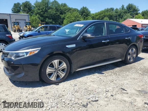 2017 Kia Optima Hybrid EX with VIN KNAGU4LE7H5013468, listed as a Copart auction lot 61204264 with 97,094 mi miles and Salvage Title. Bid and sale history available at carsss.com. Image 1.