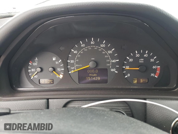 2002 Mercedes-Benz E-Class with VIN WDBJF65J42B486633, listed as a Copart auction lot 76979054 with 151,429 mi miles and Salvage Title. Bid and sale history available at carsss.com. Image 9.