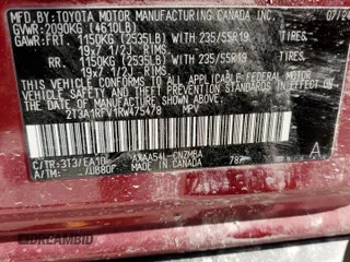 2024 Toyota RAV4 XLE Premium z VIN 2T3A1RFV1RW475478, wystawiony jako Copart lot #52960055 z przebiegiem 5 658 mil mil oraz Szkoda całkowita • Salvage title. Historia ofert i sprzedaży dostępna na DreamBid. Obrazek 15.