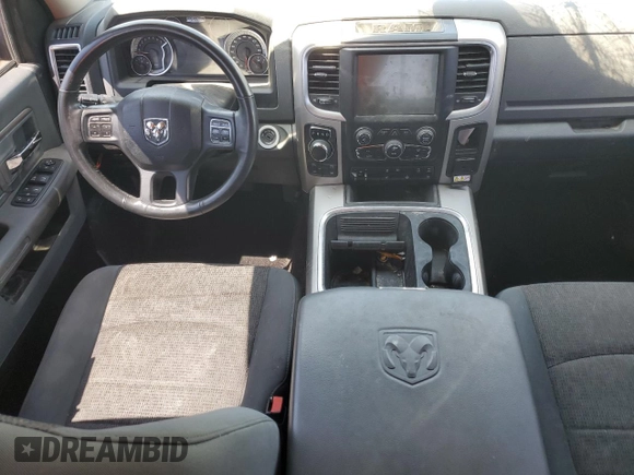 2017 Ram 1500 Big Horn with VIN 3C6RR7LT6HG710031, listed as a Copart auction lot 53549635 with 90,370 mi miles and Salvage title. Bid and sale history available at DreamBid. Image 8.
