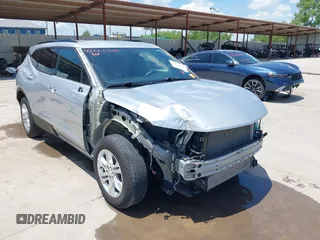 2021 Chevrolet Blazer LT with VIN 3GNKBCR47MS577835, listed as a IAAI auction lot 42222310 with 26,030 mi miles and . Bid and sale history available at DreamBid. Image 1.