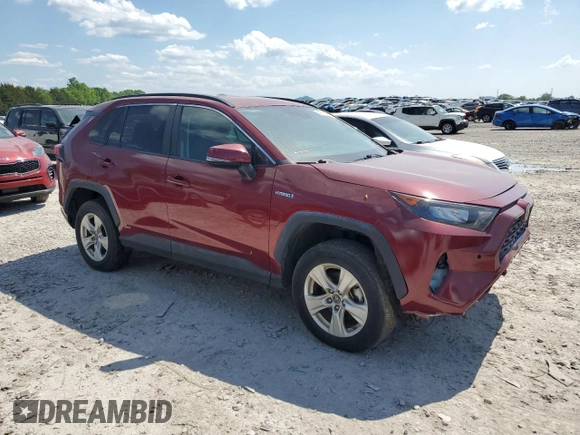 2019 Toyota RAV4 Hybrid LE with VIN 2T3MWRFV3KW039171, listed as a Copart auction lot 54837275 with Not provided miles and Clean title. Bid and sale history available at DreamBid. Image 4.