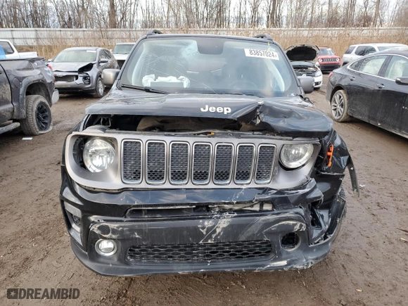 2019 Jeep Renegade Limited with VIN ZACNJBD18KPK34107, listed as a Copart auction lot 83857024 with 68,762 mi miles and Clean Title. Bid and sale history available at carsss.com. Image 5.
