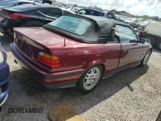1995 BMW 3 Series 325iC with VIN WBABJ6324SJD43557, listed as a Copart auction lot 74568624 with 0 mi miles and Salvage Title. Bid and sale history available at carsss.com. Image 3.