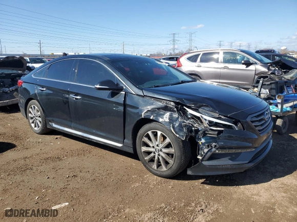 2016 Hyundai Sonata 2.4L Sport with VIN 5NPE34AF1GH355246, listed as a Copart auction lot 50570175 with 89,748 mi miles and Salvage Title. Bid and sale history available at carsss.com. Image 4.