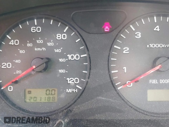 2002 Subaru Forester S w/Premium Pkg with VIN JF1SF65622H713337, listed as a IAAI auction lot 41506492 with 201,188 mi miles. Bid and sale history available at carsss.com. Image 7.