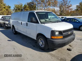 2017 Chevrolet Express Cargo Van with VIN 1GCWGBFG7H1135696, listed as a Copart auction lot 77438324 with 100,675 mi miles and Salvage Title. Bid and sale history available at carsss.com. Image 4.