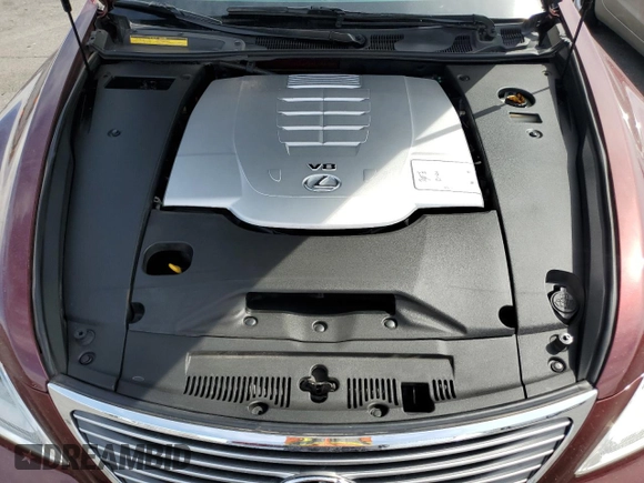 2008 Lexus LS 460 with VIN JTHBL46F585084185, listed as a Copart auction lot 51470605 with 76,480 mi miles and Salvage Title. Bid and sale history available at DreamBid. Image 11.
