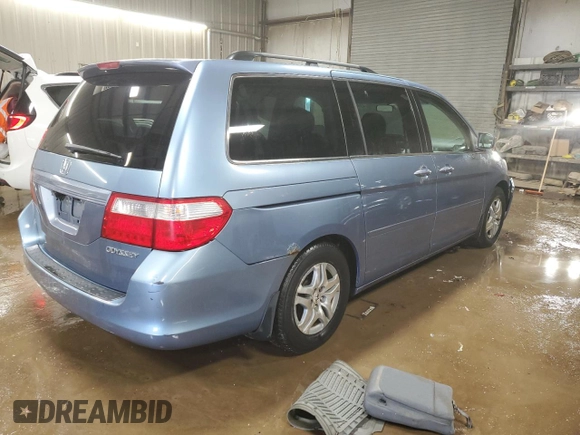 2005 Honda Odyssey EX-L with VIN 5FNRL38725B097759, listed as a Copart auction lot 49485295 with 199,008 mi miles and Salvage title. Bid and sale history available at DreamBid. Image 3.