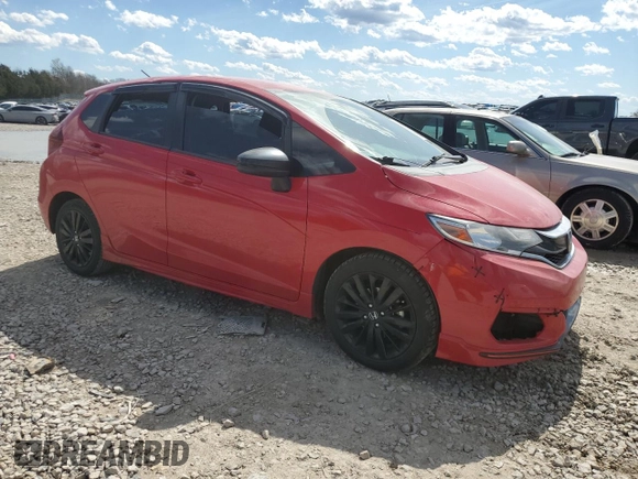 2018 Honda Fit Sport with VIN 3HGGK5H63JM709682, listed as a Copart auction lot 49646605 with 221,758 mi miles and Salvage Title. Bid and sale history available at carsss.com. Image 4.