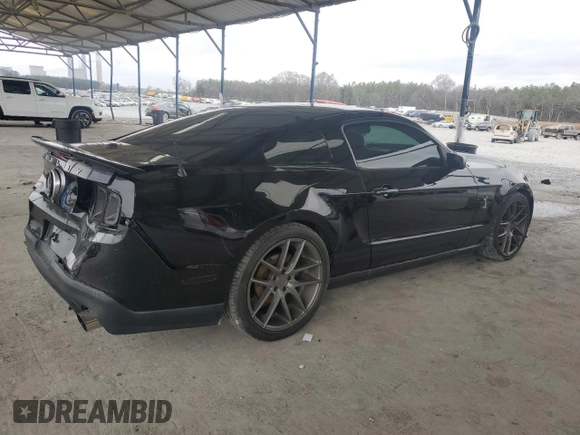 2010 Ford Mustang GT500 with VIN 1ZVBP8JS6A5114864, listed as a Copart auction lot 43198585 with 42,008 mi miles and Salvage title. Bid and sale history available at DreamBid. Image 3.