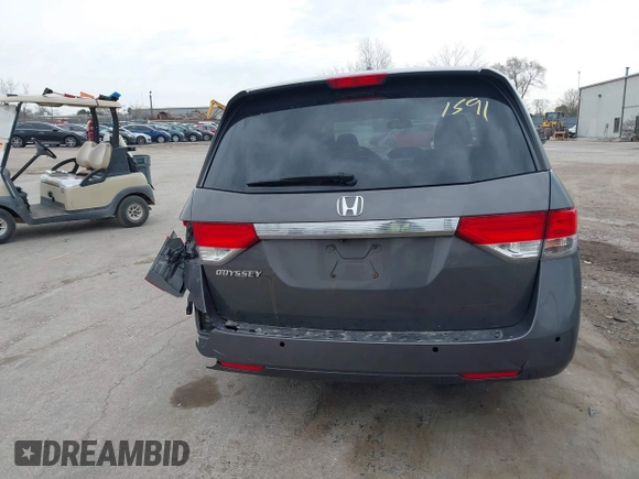 2014 Honda Odyssey EX-L with VIN 5FNRL5H62EB006346, listed as a IAAI auction lot 42061591 with 179,994 mi miles and . Bid and sale history available at DreamBid. Image 16.