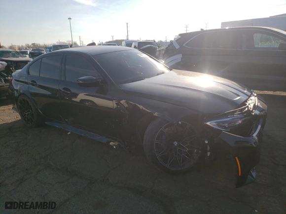 2022 BMW M3 Competition xDrive with VIN WBS43AY07NFM54665, listed as a Copart auction lot 78272024 with 16,812 mi miles and Clean Title. Bid and sale history available at carsss.com. Image 4.