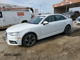 2017 Audi A4 Premium Plus with VIN WAUENAF43HN018916, listed as a Copart auction lot 52476025 with 98,159 mi miles and Salvage Title. Bid and sale history available at carsss.com. Image 1.