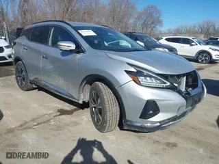 2023 Nissan Murano SV with VIN 5N1AZ2BS9PC126639, listed as a IAAI auction lot 41676580 with 48,864 mi miles. Bid and sale history available at carsss.com. Image 1.