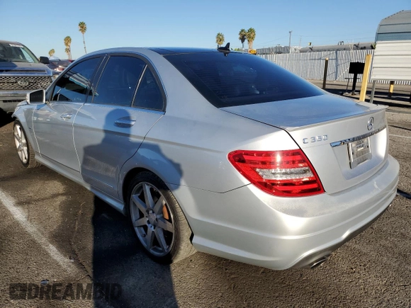 2012 Mercedes-Benz C 350 Sport with VIN WDDGF5HB3CR197400, listed as a Copart auction lot 77010364 with 130,815 mi miles and Salvage Title. Bid and sale history available at DreamBid. Image 2.