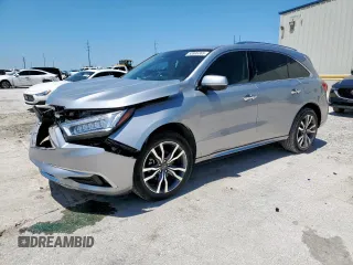 2019 Acura MDX Advance z VIN 5J8YD3H84KL004817, wystawiony jako Copart lot #53996365 z przebiegiem 57 125 mil mil oraz Szkoda całkowita • Salvage title. Historia ofert i sprzedaży dostępna na DreamBid. Obrazek 1.