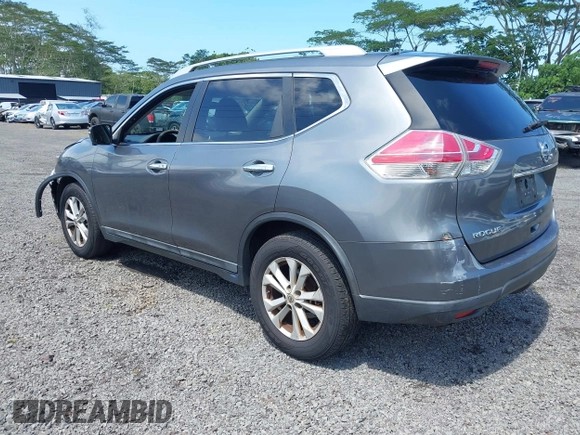 2015 Nissan Rogue SV with VIN 5N1AT2MT5FC852228, listed as a IAAI auction lot 41915519 with 296,091 mi miles. Bid and sale history available at carsss.com. Image 3.