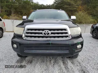 2008 Toyota Sequoia Platinum with VIN 5TDZY67A28S014055, listed as a Copart auction lot 81816774 with 268,293 mi miles and Salvage Title. Bid and sale history available at carsss.com. Image 5.
