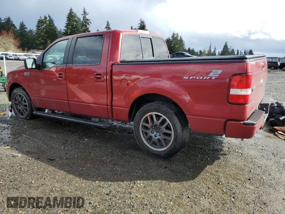 2008 Ford F-150 XLT with VIN 1FTPW12V38KC19224, listed as a Copart auction lot 52386775 with 186,756 mi miles and Salvage Title. Bid and sale history available at carsss.com. Image 2.