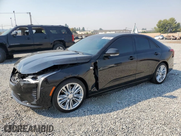 2023 Cadillac CT4 Premium Luxury with VIN 1G6DB5RK2P0106721, listed as a Copart auction lot 70818694 with 19,753 mi miles and Salvage Title. Bid and sale history available at carsss.com. Image 1.
