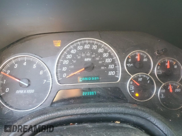2003 GMC Envoy SLE z VIN 1GKDS13S532369187, wystawiony jako Copart lot #79922934 z przebiegiem 223 997 mil mil oraz Szkoda całkowita • Salvage title. Historia ofert i sprzedaży dostępna na DreamBid. Obrazek 9.