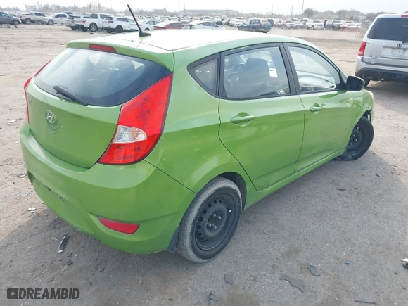 2014 Hyundai Accent GS with VIN KMHCT5AE8EU164507, listed as a IAAI auction lot 41540324 with 216,144 mi miles. Bid and sale history available at carsss.com. Image 4.
